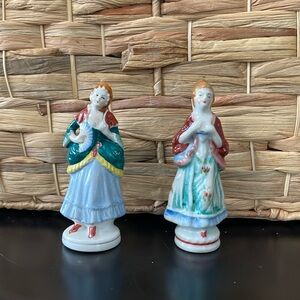 Made in Occupied Japan Lot‎ of 2 Colonial Ladies